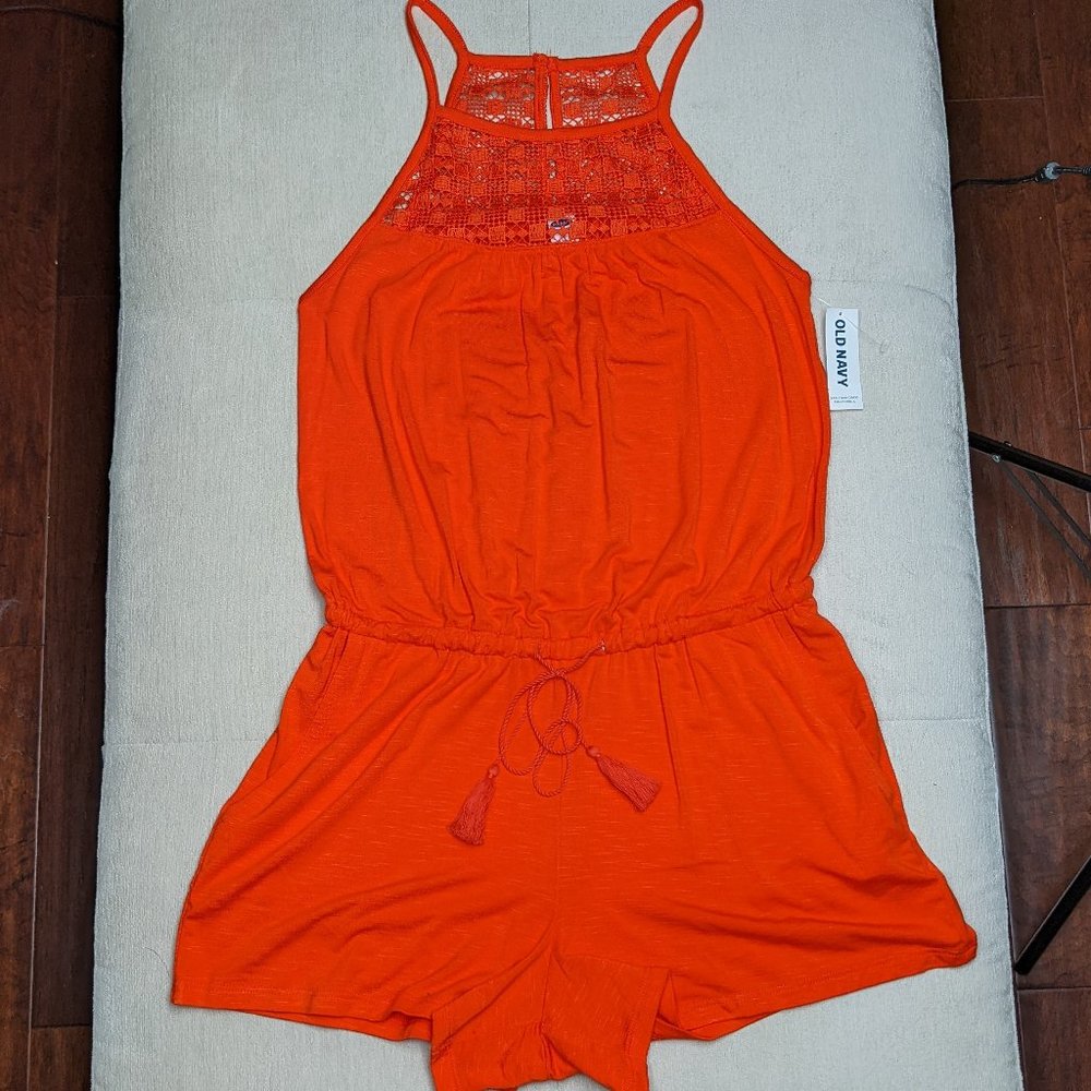 Bright Orange Romper Size XS